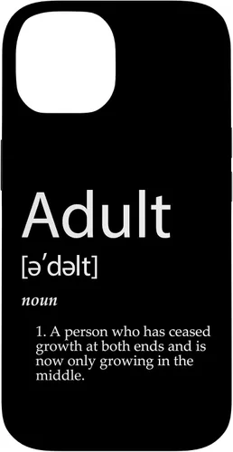 Vista 4 de Funny Adult Definition Joke for Parents Dad Mom Adults Case for iPhone XR