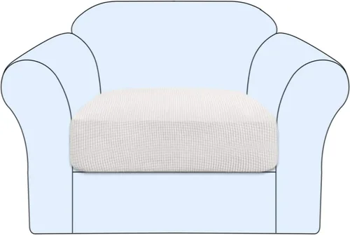Vista 25 de Funda de cojín elástica para sofá, funda de asiento, funda de sofá de dos plazas, protector de elastano elástico para muebles para asiento (negro, 1)