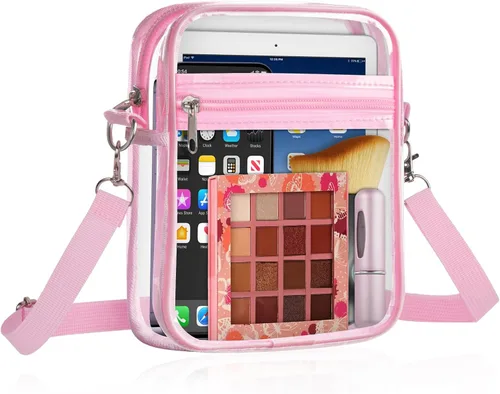 Vista 9 de Clear Crossbody Bag, Stadium Approved Clear Purse Bag With Adjustable Shoulder Strap, Messenger Bags