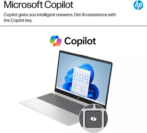 Vista 7 de HP Laptop con pantalla táctil FHD de 15.6 pulgadas 2025-2026 para estudiantes, computadora IA ultra potente, oficina de por vida, Intel i7 de 10