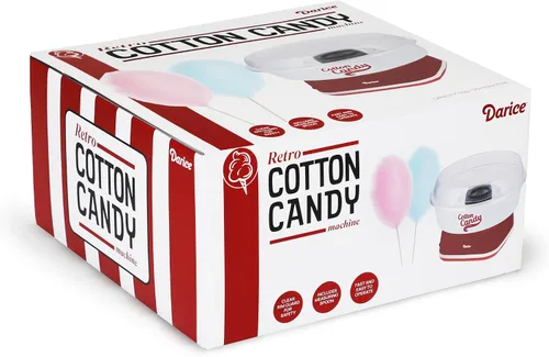 Vista 7 de Darice Máquina de algodón de azúcar – Retro Cotton Candy Maker – Máquina para hacer dulces caseros – Ideal para cumpleaños, fiestas, reuniones