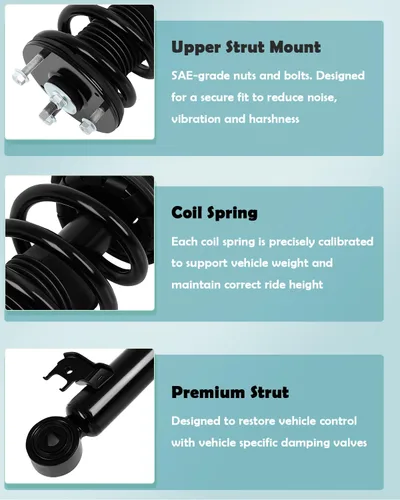 Vista 3 de SCITOO Amortiguadores delanteros completos para Toyota Tacoma Quick Struts 271106 271105 - Juego de 2