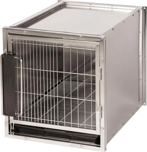 Vista 4 de ProSelect - Perrera modular de acero inoxidable, tamaño mediano