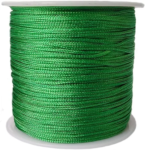 Vista 14 de Cordón de nailon de 0.020 in, hilo de ajuste para nudos chinos, collares, joyería, macramé, cuentas, pulseras de 150 yardas (negro)