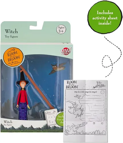 Vista 6 de Wow! PODS Stuff Witch Room On The Broom - Figura de acción coleccionable de bruja y escoba Juego de personajes articulados Juguetes oficiales