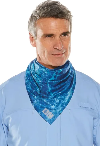 Vista 3 de Coolibar UPF 50 Abacos Aqua Bandana unisex - Protección solar