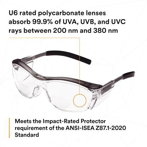 Vista 11 de Gafas de protección 3M Nuvo Reader, Transparente, 1