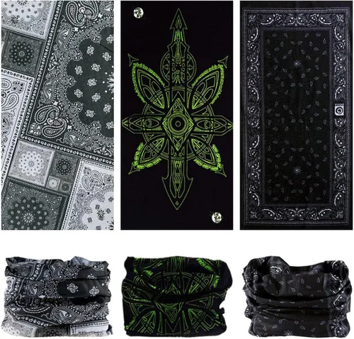 Vista 5 de VANCROWN - Cuello multiusos para hombre y mujer, úsalo como diadema, bufanda, bandana
