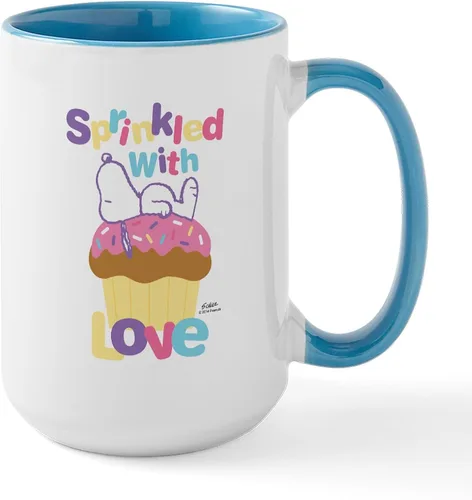 Vista 7 de CafePress SNOOPY Joe Cool - Taza de café de cerámica (15.0 fl oz)
