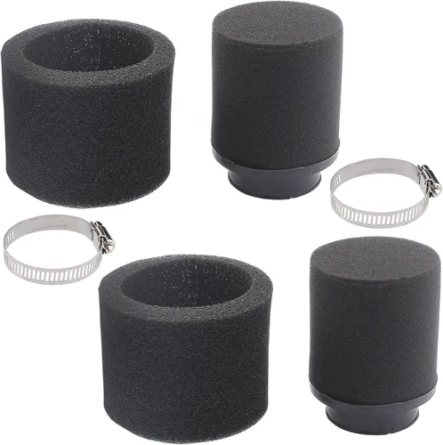 Vista 2 de 2 unidades universales de 1.890 in 1.929 in 1.969 in negro doble espuma filtro de rendimiento para 50cc - 90cc 110cc 125cc ATV Quad Scooter Go Kart