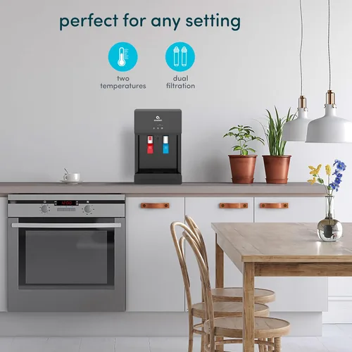 Vista 3 de Avalon B8BLK Dispensador de agua sin botellas y sin contacto de sobremesa - Filtros de agua de 2 etapas y kit de instalación incluido, certificado