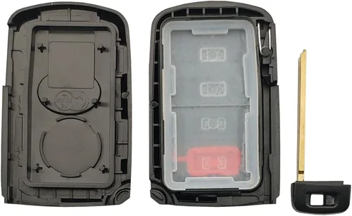 Vista 8 de Funda de repuesto inteligente para llavero para Toyota Highlander Avalon Camry Corolla RAV4 2019 2018 2017 (negro)