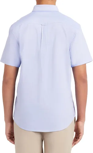 Vista 2 de Nautica Camisa Oxford de manga corta con botones para hombre joven