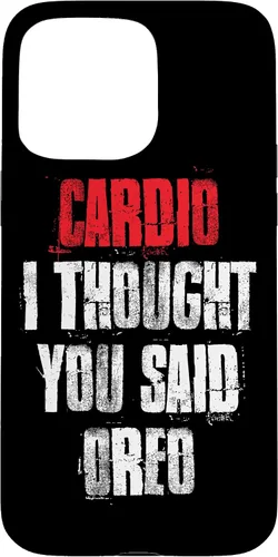 Vista 30 de Funda divertida de entrenamiento de gimnasio para iPhone 11 Pro Cardio I Thought You Said Oreo