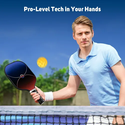 Vista 8 de niupipo Pickleball Paddles Set of 2/4/1, USAPA Approved Carbon Fiber & Fiberglass Hybrid, Easy Power, Polypropylene Honeycomb Core, Cushioned 4.72