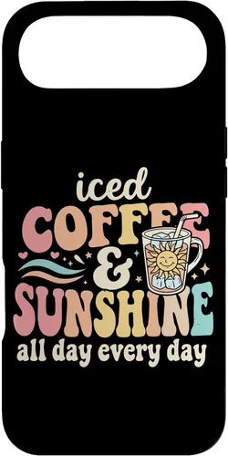 Vista 27 de Iced Coffee and Sunshine Funny Summer Case for iPhone 17