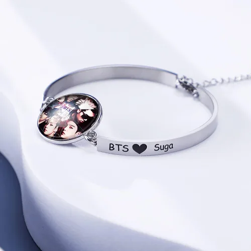Vista 4 de G-Ahora BT Army Jewelry Crazy Army Girl Bracelet Kpop BT Bangtan Boys Bracelet Gift For BT Fans