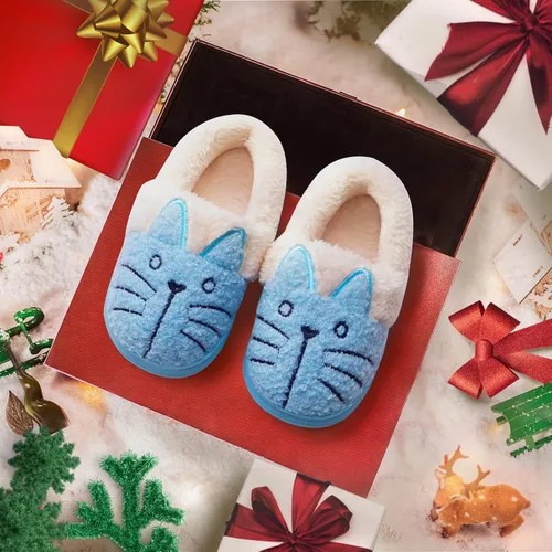 Vista 6 de GaraTia Pantuflas cálidas de gato para mujeres y niños