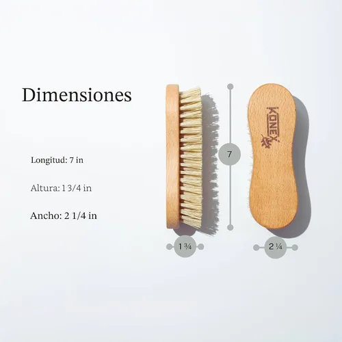 Vista 2 de KONEX Cepillo de Mano de Limpieza Utilitario Económico de Fibra de Nylon Cepillo de Fregar Manual de Servicio Pesado con Cerdas Rígidas Cuerpo