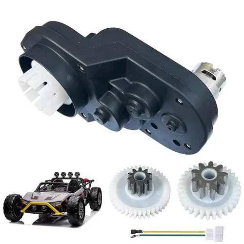 Vista 8 de Caja de cambios de motor de alta velocidad RS550 de 12 voltios, 35000 RPM, para ruedas eléctricas, juguetes de paseo para niños, actualización