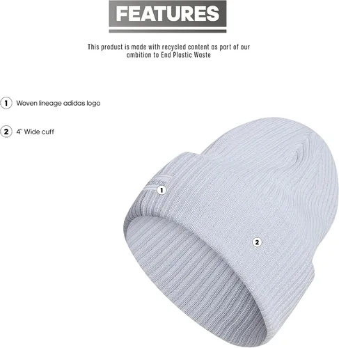 Vista 2 de adidas Gorro plegable de 4 pulgadas para mujer