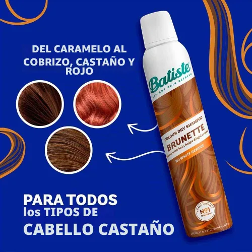 Vista 3 de Batiste Champú Seco Medio & Brunette 3.81 oz - Paquete de 3