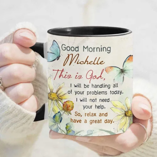 Vista 2 de TheUnifury - Tazas cristianas personalizadas para mujer, taza con versículo de la Biblia, taza de té religiosa, taza inspiradora para mamá, abuela