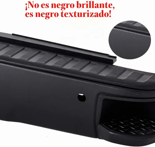 Vista 5 de Ensamble de parachoques trasero compatible con Chevy Silverado/GMC Sierra 2014-2018 1500 CON AGUJERO PARA SENSOR, acero carbono, textura negro