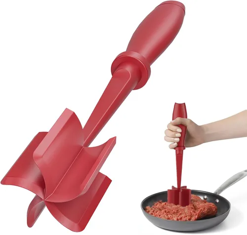 Vista 14 de Picadora de carne, mejora la picadora de hamburguesas, picadora de carne premium resistente al calor para carne molida de res, carne de pavo molida