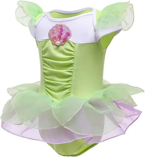 Vista 2 de Disfraz de princesa de Navidad para niñas, sirena, Bella, Sofía, para Halloween o cumpleaños, mameluco de tutú con diadema