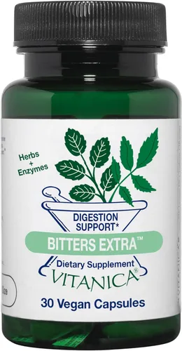 Vista 8 de Vitanica Bitters Extra, Apoyo a la Digestión, Vegano/Vegetariano, 30 Cápsulas