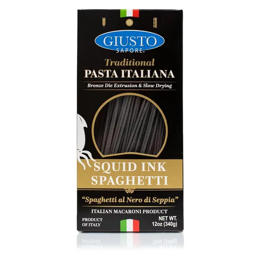 Vista 7 de Giusto Sapore Pasta italiana Bucatini artesanal importada, bronce orgánico dibujado 340G