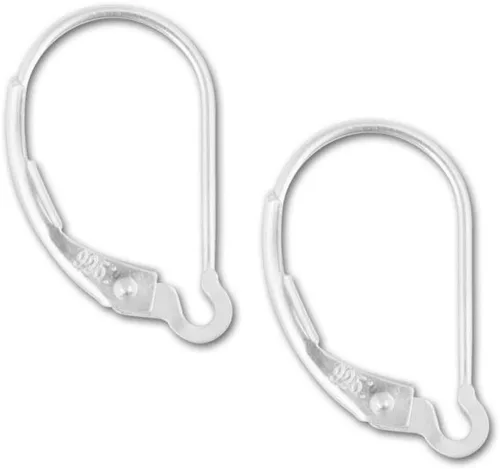 Vista 6 de 2 ganchos para pendientes Adabele Real 1/20 de 14 quilates con relleno de Chapado en oro de 14 quilates