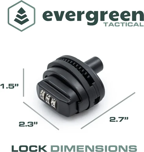 Vista 3 de Evergreen Cerradura de gatillo universal personalizable de combinación de 3 dígitos para pistolas, pistolas, rifles, escopetas, pistolas BB, AR