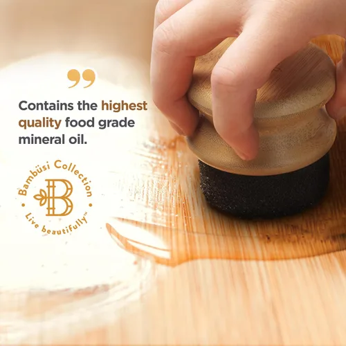 Vista 8 de Bambüsi Aceite mineral de grado alimenticio para acondicionador de tabla