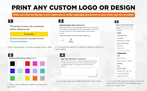 Vista 3 de shop4ever Diseño personalizado de encargo su propio bolso de compras reutilizable del bolso de compras de Eco del algodón del regalo personalizable