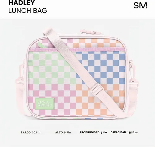 Vista 4 de Simple Modern - Lonchera unisex Hadley con correa para el hombro