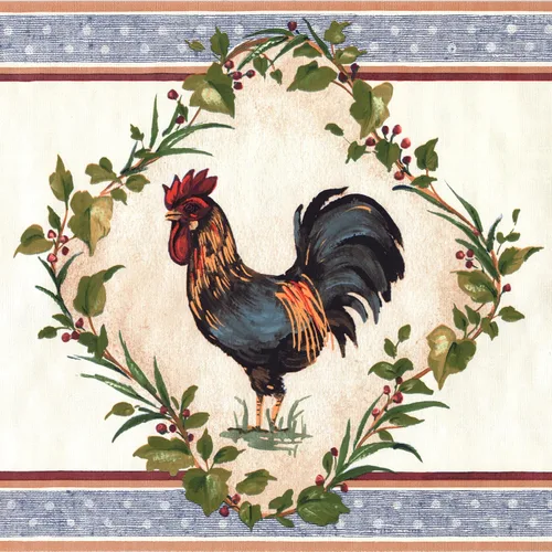 Vista 9 de CONCORD WALLCOVERINGS ™ Papel Pintado Frontera País Patrón Granja Ovejas Vacas Pollo Para Casa De Campo Cocina De Granja, Beige Verde Marrón, 15