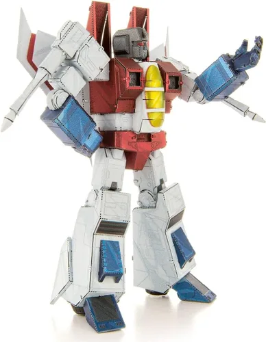 Vista 5 de Metal Earth Fascinaciones Transformers Starscream Color 3D Kit de modelo de metal