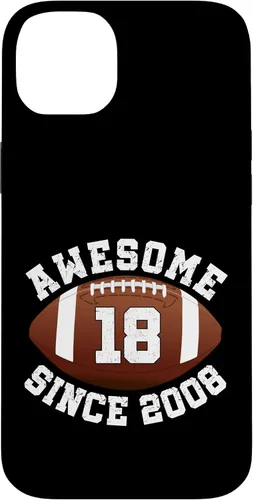 Vista 15 de Awesome Since 2008 18th Birthday Men Son American Football Case for iPhone 17