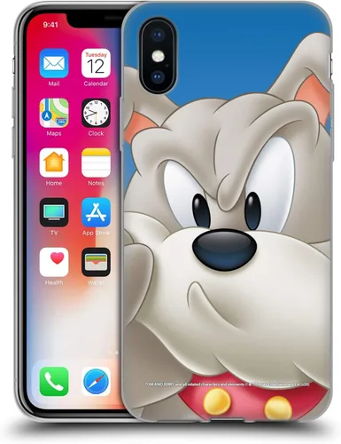 Vista 96 de Head Case Designs Funda de gel de cara completa con licencia oficial de Tom y Jerry Jerry [protección de grado militar] compatible con Apple iPhone
