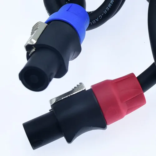 Vista 6 de Conectores de cable para altavoz de escenario, conector de cable adaptador de speakon, 4 polos, 4 pines, bloqueo de torsión, amplificador de corona