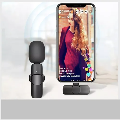 Vista 2 de Micrófono Inalámbrico Para Celular Tipo C k9