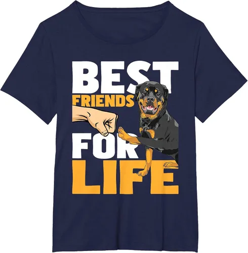Vista 42 de Best Friends for Life - Rottweiler Animal Dog Lover Breeder T-Shirt
