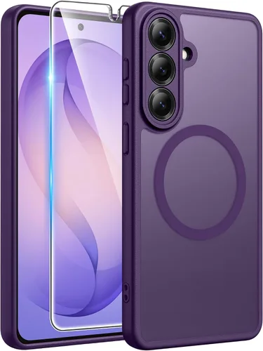 Vista 52 de FNTCASE - Funda para iPhone 16 Pro: magnética, mate, translúcida, de grado militar, protectora contra caídas, resistente, fina, duradera y a prueba