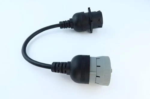 Vista 6 de YPP Cable de conversión de cable 6P J1708 a 9P gris 9P tipo 1 J1939 de 6 pines a 9 pines para conectores tipo 1 y tipo 2 J1939