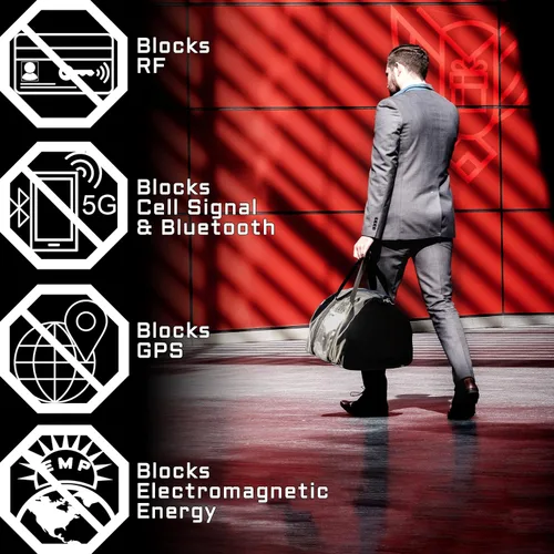 Vista 27 de Xtreme Sight Line ~ Xecutive Transport Faraday Bolsa de lona para torres de computadoras y otros dispositivos electrónicos grandes ~ Seguridad