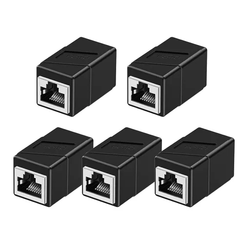 Vista 14 de Acoplador RJ45, adaptadores Ethernet de 2 pak, hembra a hembra, modular recto de 8 pines, conectores de red para cable Ethernet Azul