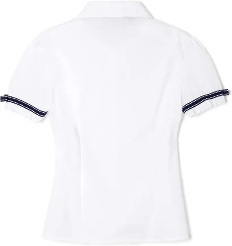 Vista 3 de French Toast blusa de cinta con moño, manga corta, para niña