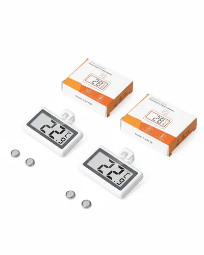 Vista 9 de KeeKit Termómetro para refrigerador, termómetro digital para nevera con pantalla LCD, medidor de temperatura del congelador con interruptor de ℃/℉